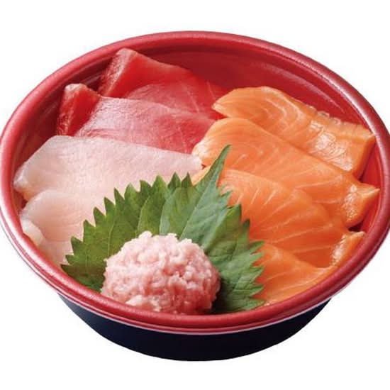 まぐろサーモン丼