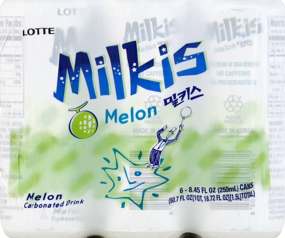 Milkis Melon Carbonated Drink (6 x 8.45 fl oz)