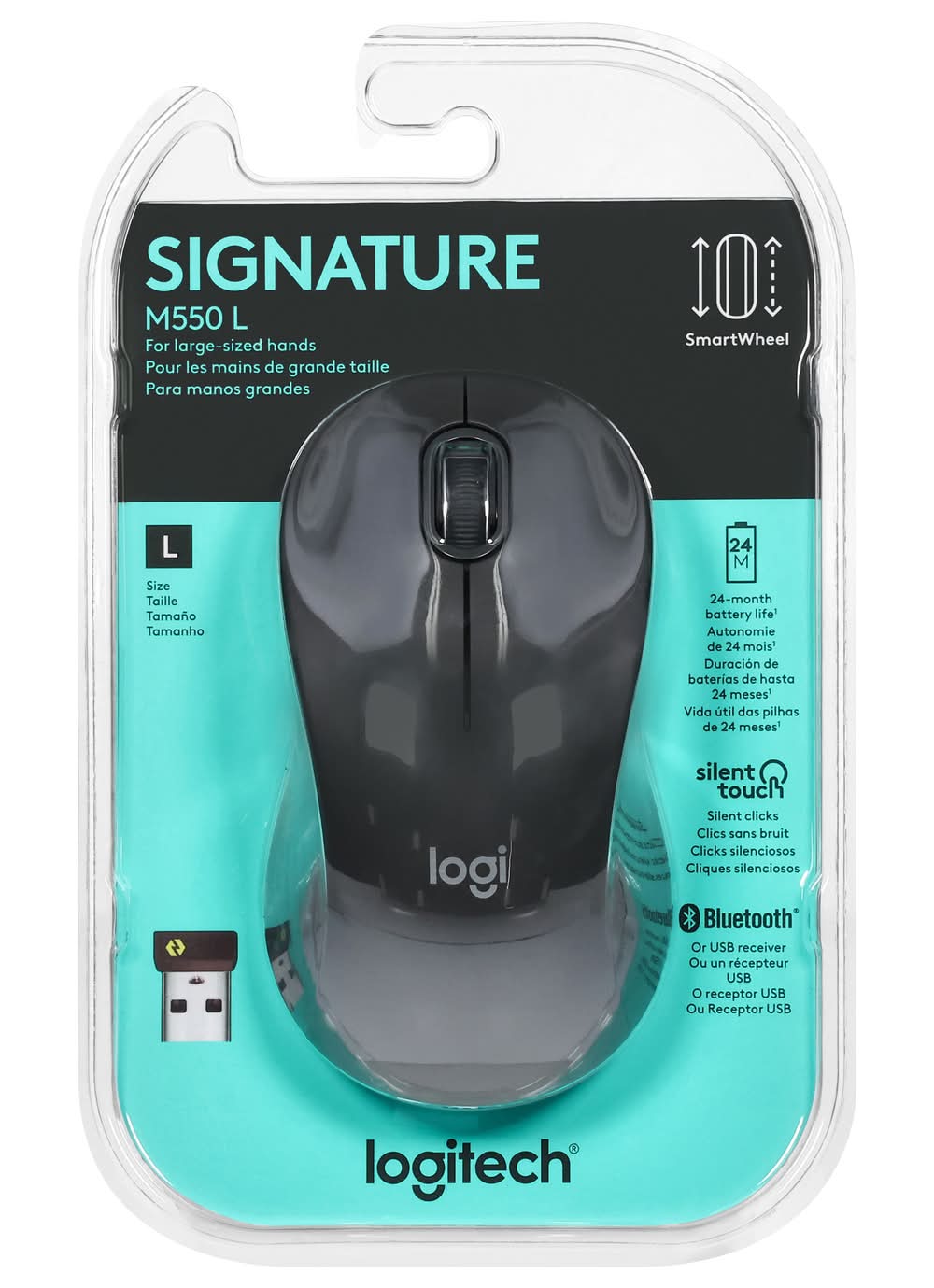 Logitech Signature M550 Wireless Mouse, Graphite