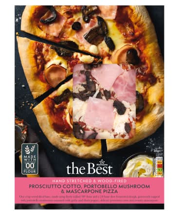 Morrisons The Best Ham Mushroom & Mascarpone Pizza (485g)
