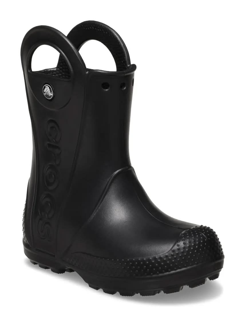 Crocs Handle It Rain Boot - Kids' (Black Medium - 11 Youth)