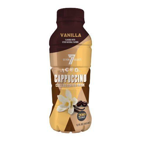 7-Select Iced Cappuccino Chilled Coffee Drink, Vanilla (12 oz)