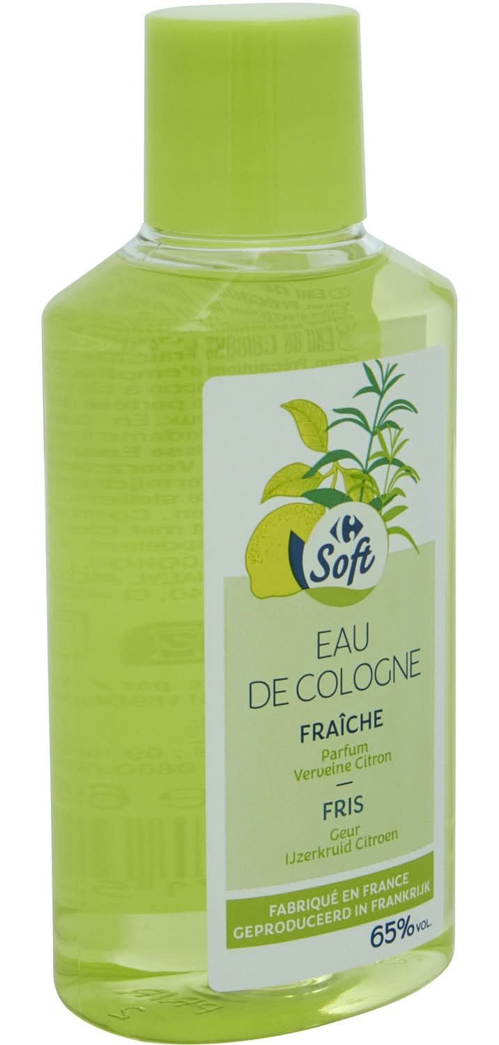 Carrefour Soft - Eau de cologne, verveine citron (250ml)