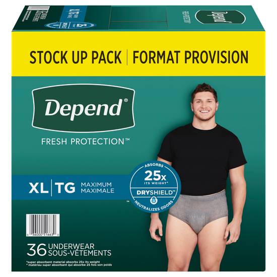 Depend Underwear Maximum Xl (36 ct)