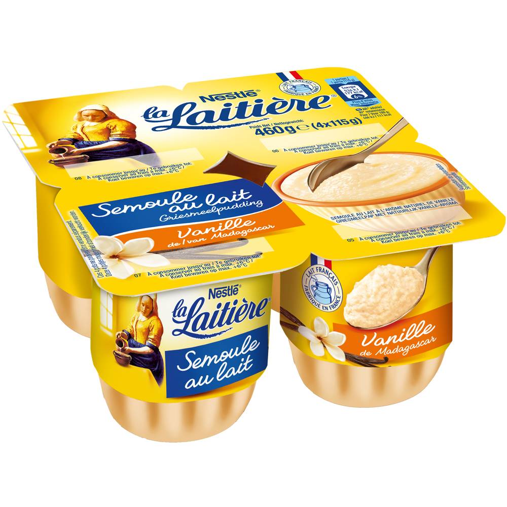 Nestlé - La laitière semoule au lait (vanille)