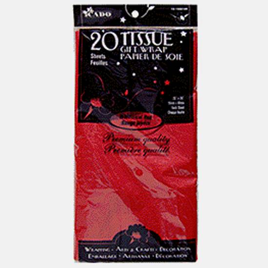 Cado Papier de soie rouge pour emballer, 20pc (20" x 20")