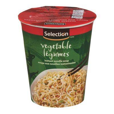 Selection soupe aux nouilles instantanée aux légumes (65 g) - vegetable instant noodle soup (65 g)