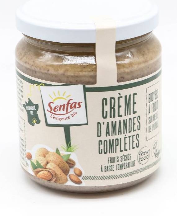 Senfas - Crème d'amandes complètes crue (300g)