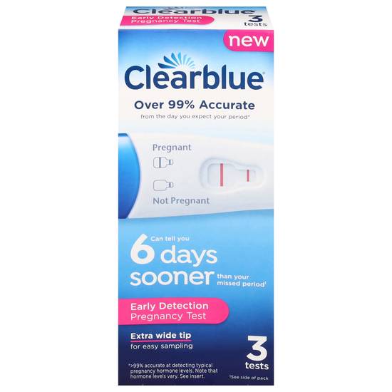 Clearblue Early Detection Pregnancy Test (3 ct)