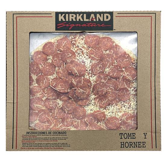 Kirkland Signature pizza delgada de peperoni (16")