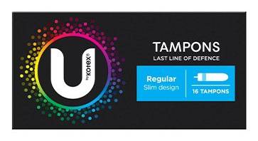 U By Kotex Regular Tampons 16pk