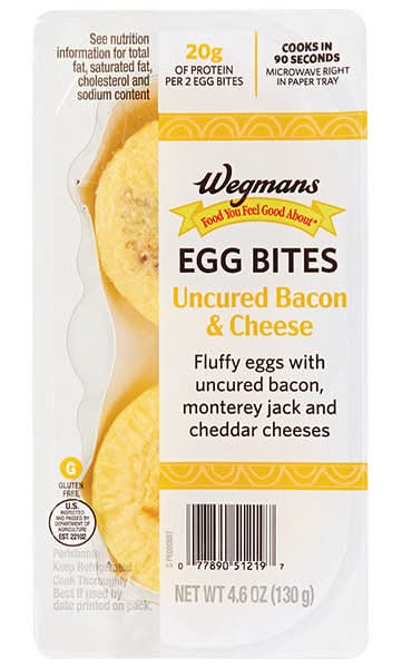 Wegmans Uncured Bacon & Cheese Egg Bites