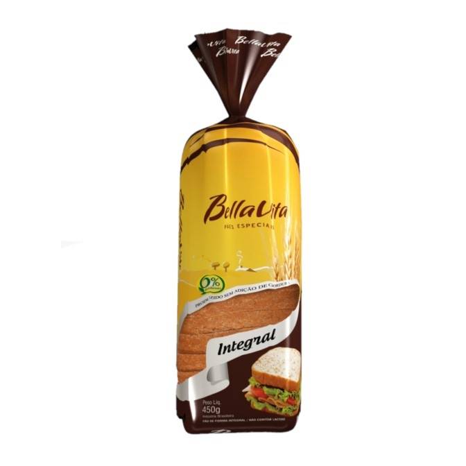 Bella vita pão de forma integral (450g)