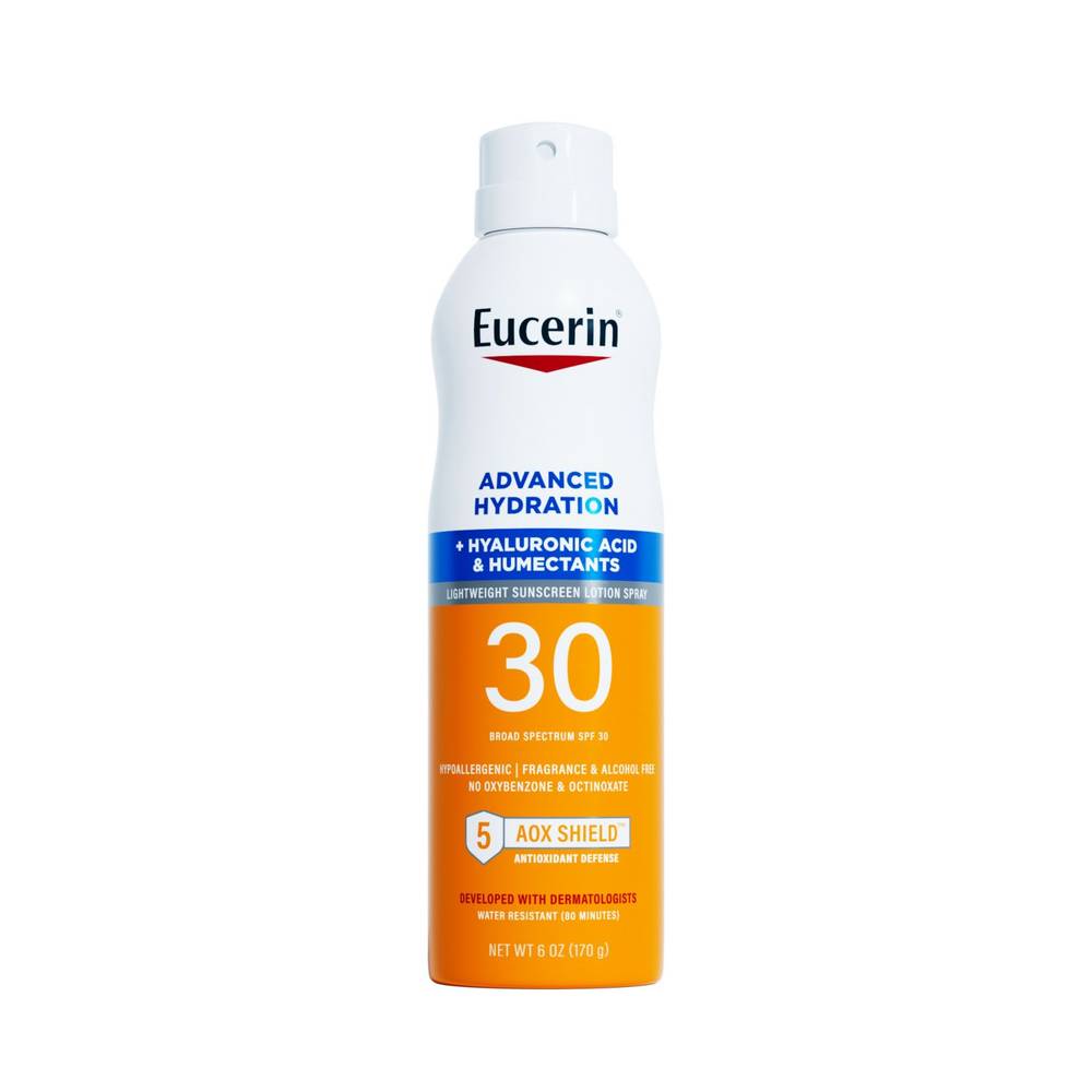 Eucerin Dvanced Hydration Spf 30 Sunscreen Spray