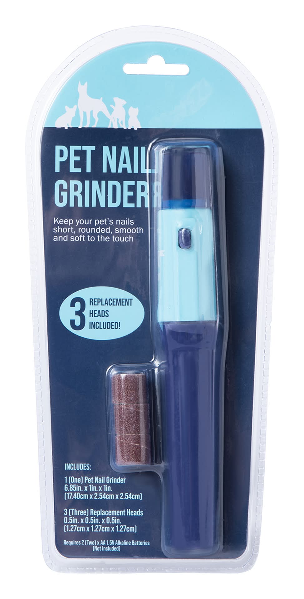 Pet Nail Grinder With 3 Replacement Heads