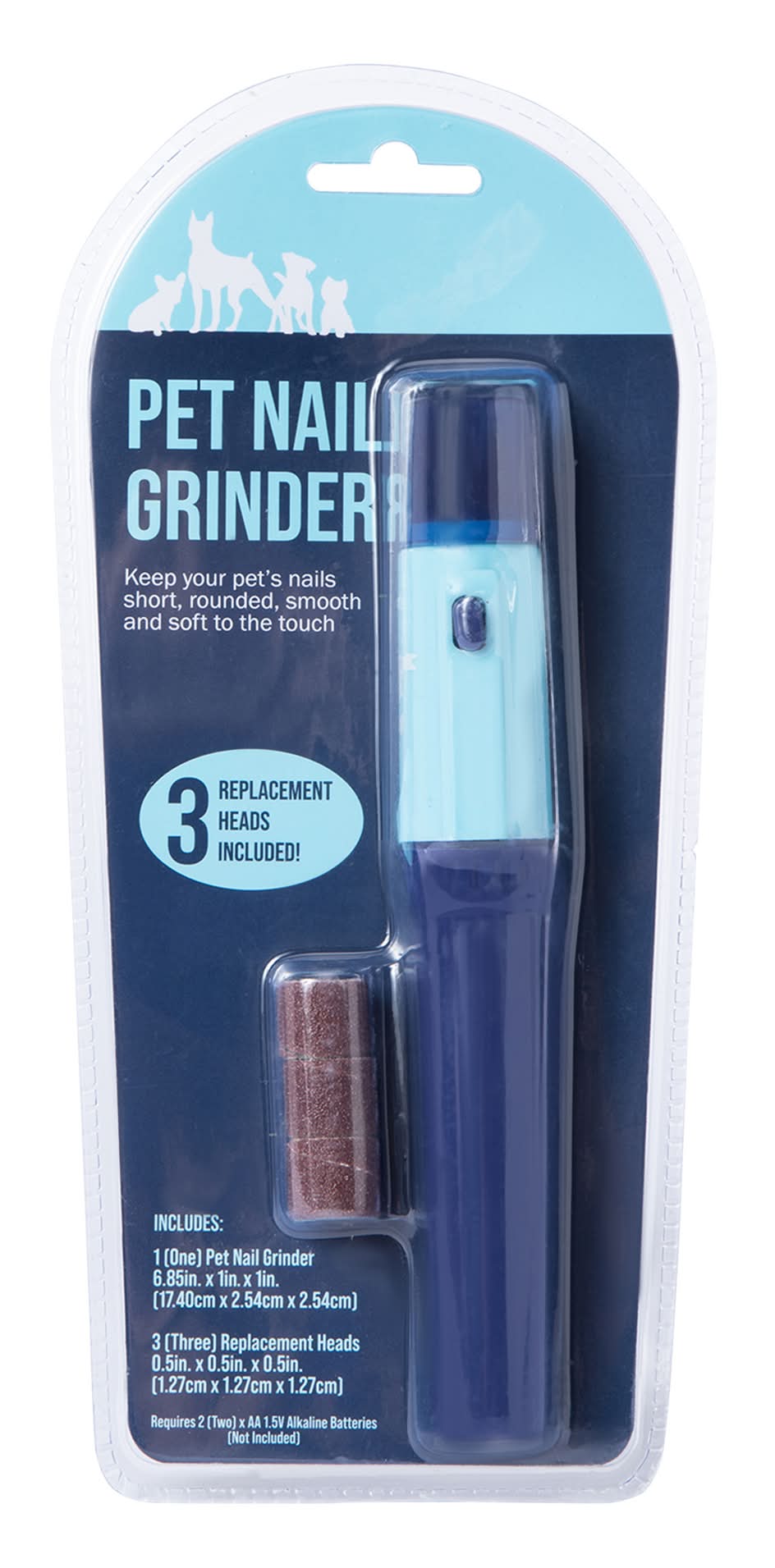 Pet Nail Grinder With 3 Replacement Heads