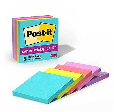 Post-It Notes Super Sticky Notes Supernova Neons Collection (5 ct)