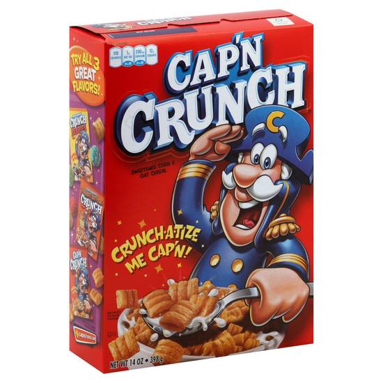 Cap'n Crunch's Sweetened Corn and Oat Cereal Regular (14 oz)