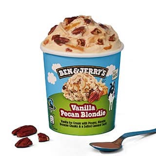 Glace Ben& Jerry's- Vanilla Pecan Blondie 465 ml