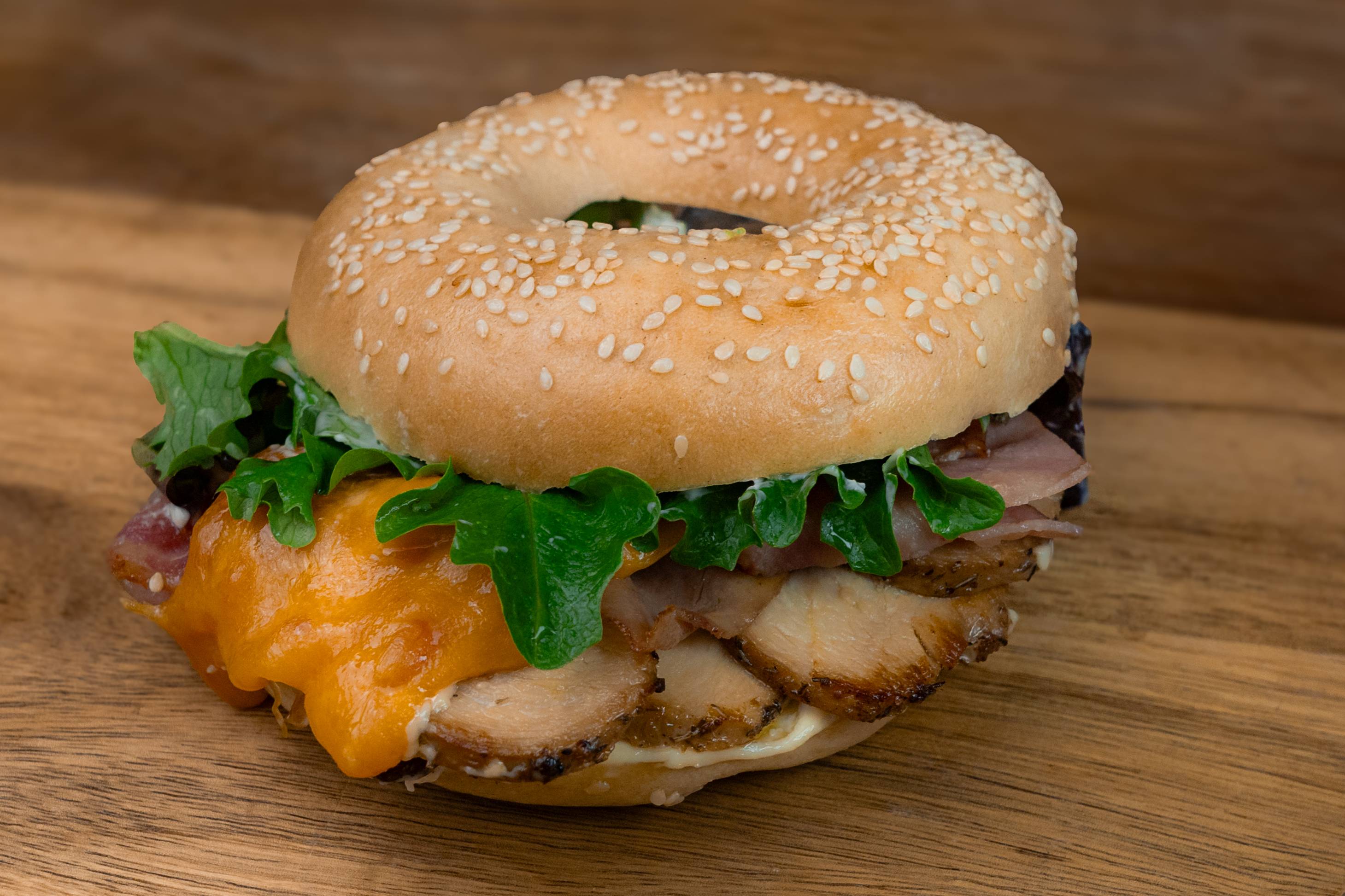 Louisville Chicken (warm bagel)