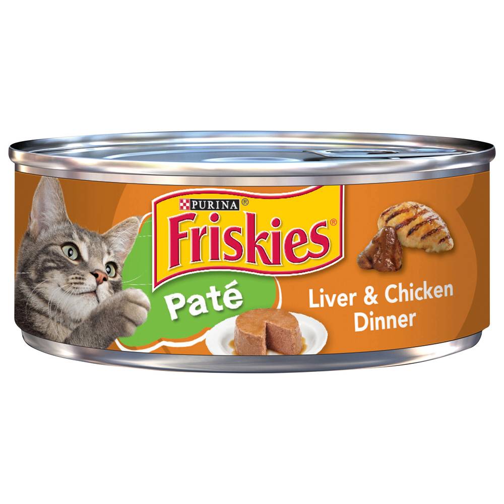 Purina Friskies Pate Liver & Chicken Dinner Cat Food (5.5 oz)