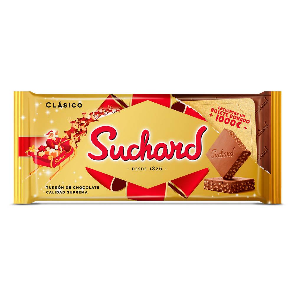 Turrón De Chocolate Con Arroz Inflado Clásico Suchard 230 G