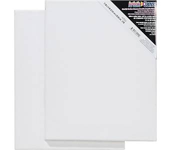 Darice Primed White Acrylic Stretched Canvas, 14 x 11, 2/Pack (97604)