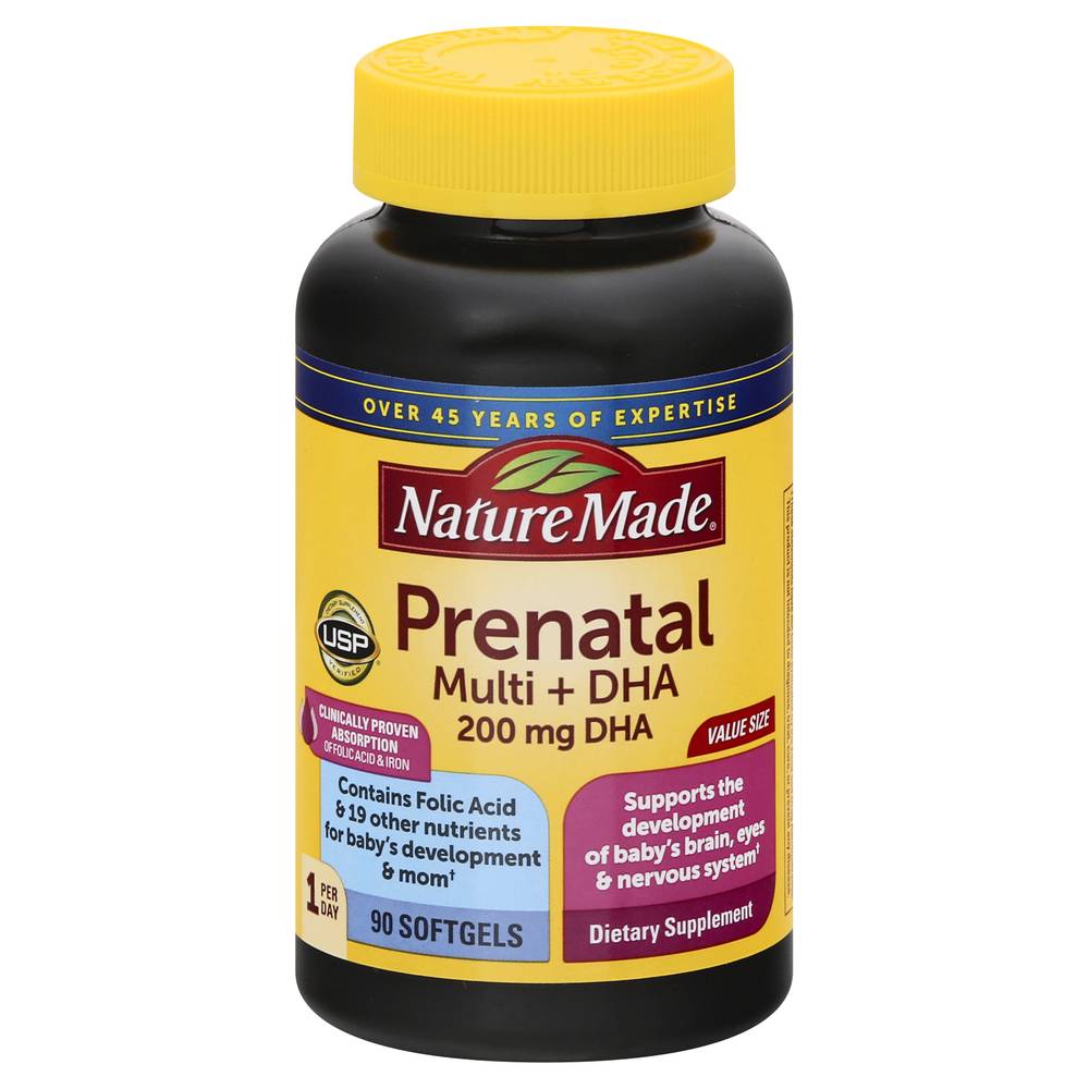 Nature Made Prenatal Multi + Dha Supplement (90 ct)