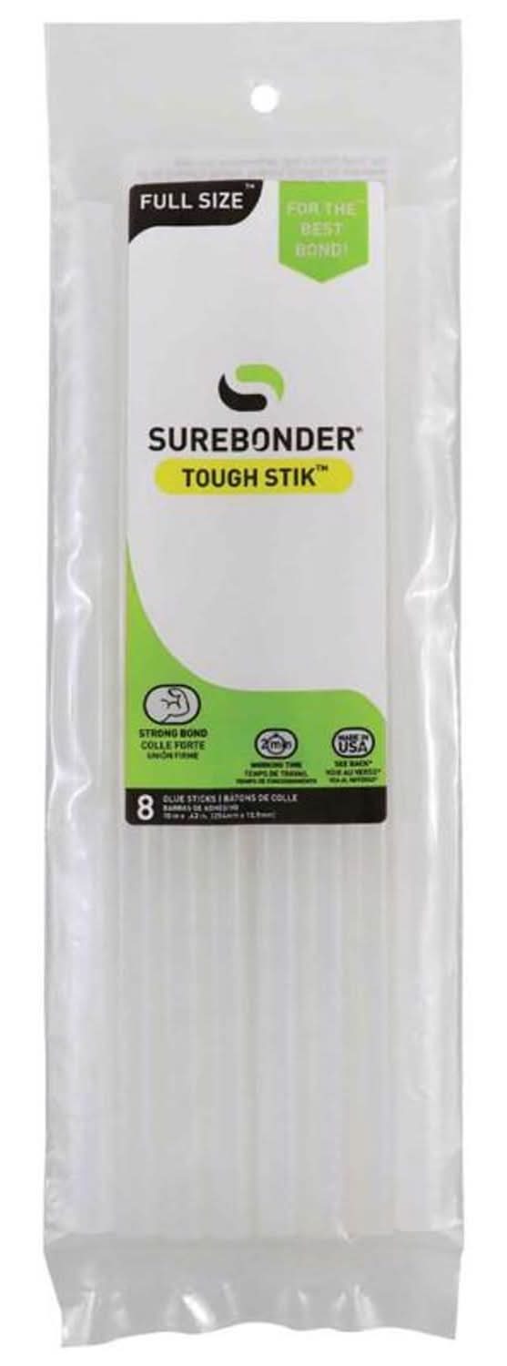 Surebonder .44 In. D X 10 In. L Hot Glue Sticks Clear 8 Pk