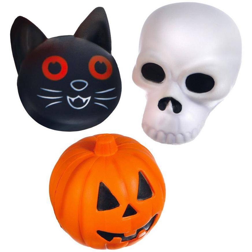 Halloween Squish Foam Balls, 3.25in, 12ct