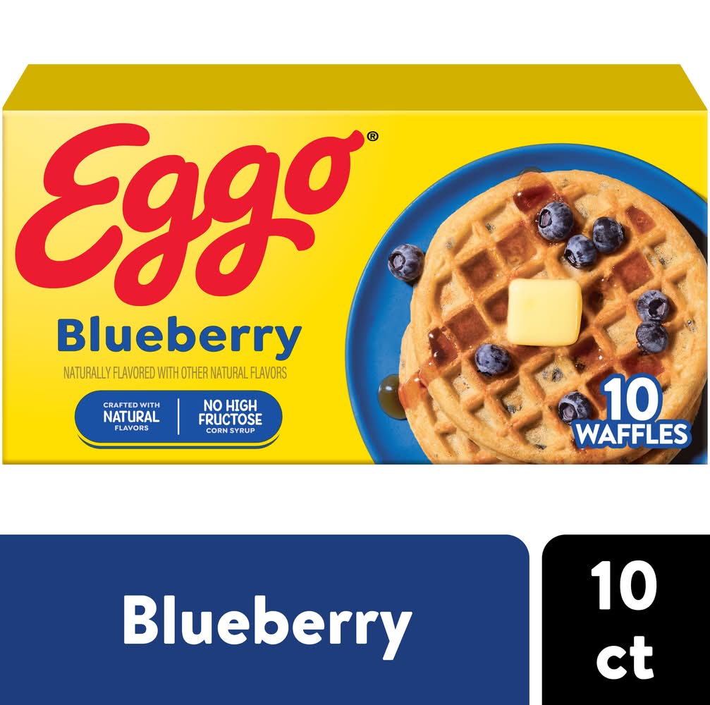 Eggo Waffles, Blueberry (12.3 oz, 10 ct)