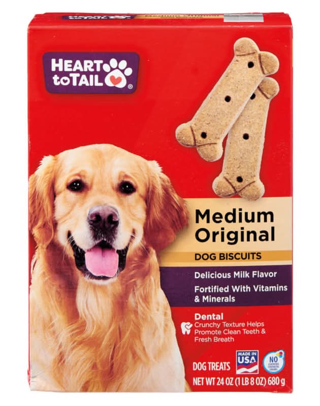 Heart to Tail Original Dog Treats Biscuits, M (24 oz)