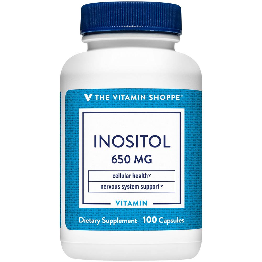 The Vitamin Shoppe Inositol Nervous System Support 650 mg Capsules