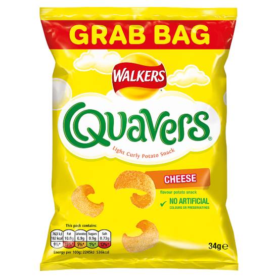 Walkers Quavers Cheese Snacks (34g)