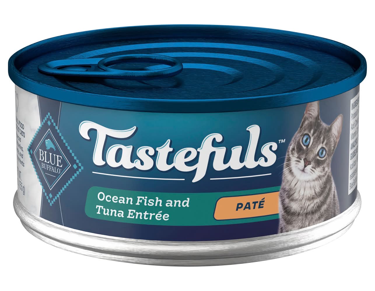 Blue Buffalo Tastefuls Ocean Fish and Tuna Entree Pate Cat Food (5.5 oz)