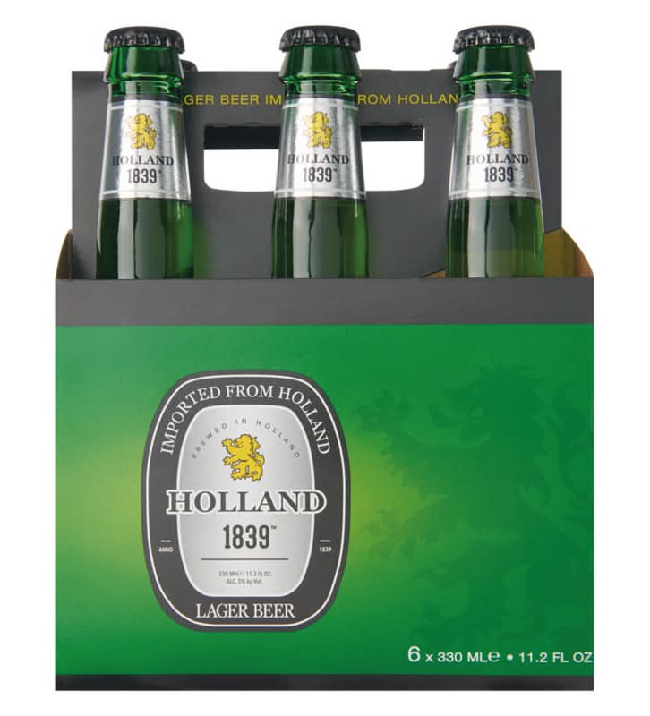 Holland 1839 Lager Beer (6 x 11.2 fl oz)