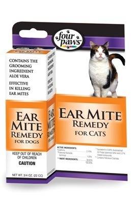 Four Paws Ear Mite Treatment For Cats (10.93 fl oz)