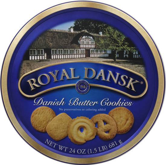 Royal Dansk Butter Cookie Tin - 24 OZ