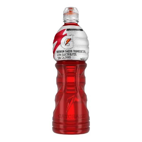 Gatorade bebida isotónica sabor frambuesa sin azúcar (botella 1 l)