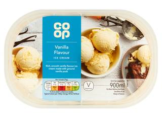 Co-op Vanilla Flavour Ice Cream 900ml