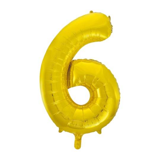 Gold Foil Number Balloon By Celebrate It