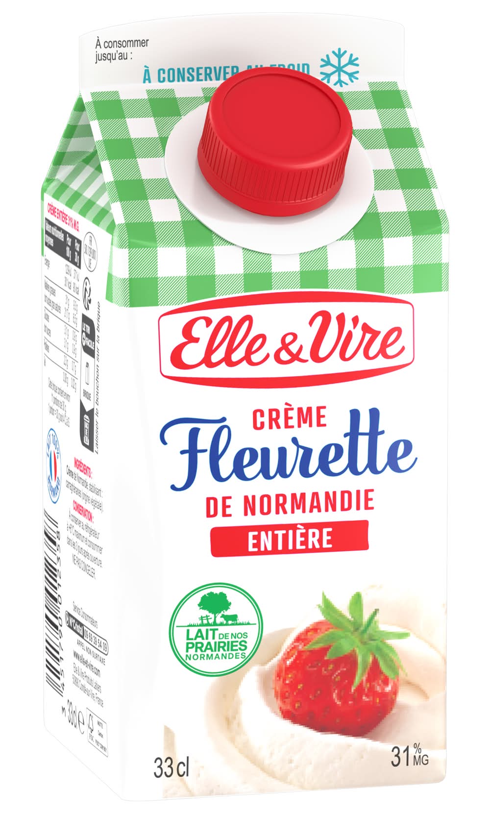 Elle & Vire - Crème fléurette entiére 31% m.g (330ml)