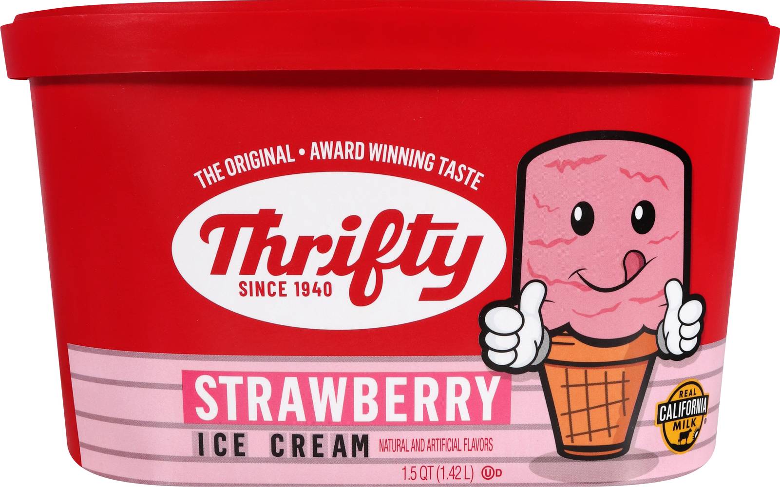 Thrifty Ice Cream, Strawberry Cheesecake (50.1 oz)