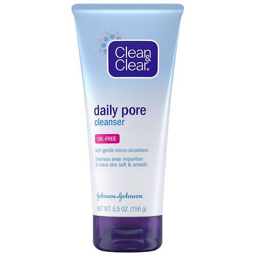 Clean & Clear Daily Pore Face Cleanser For Acne-Prone Skin - 5.5 oz