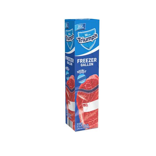 Triumph Freezer Gallon Food Bags (30 ct)