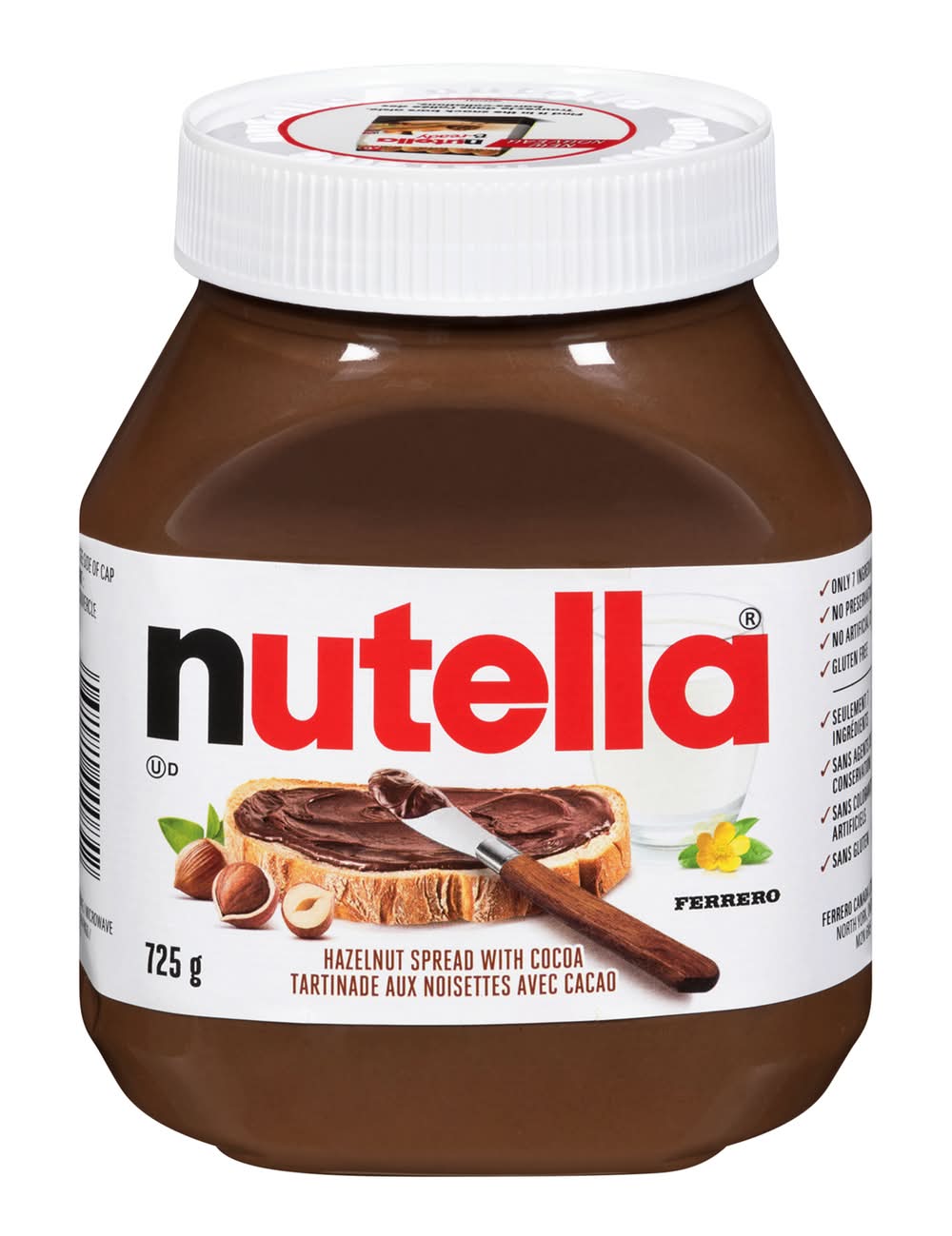 Nutella tartinade aux noisettes avec cacao - hazelnut spread with cocoa