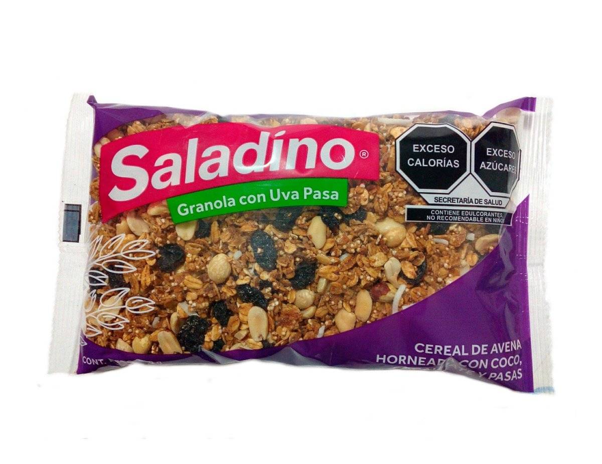 Saladino granola con uva pasa