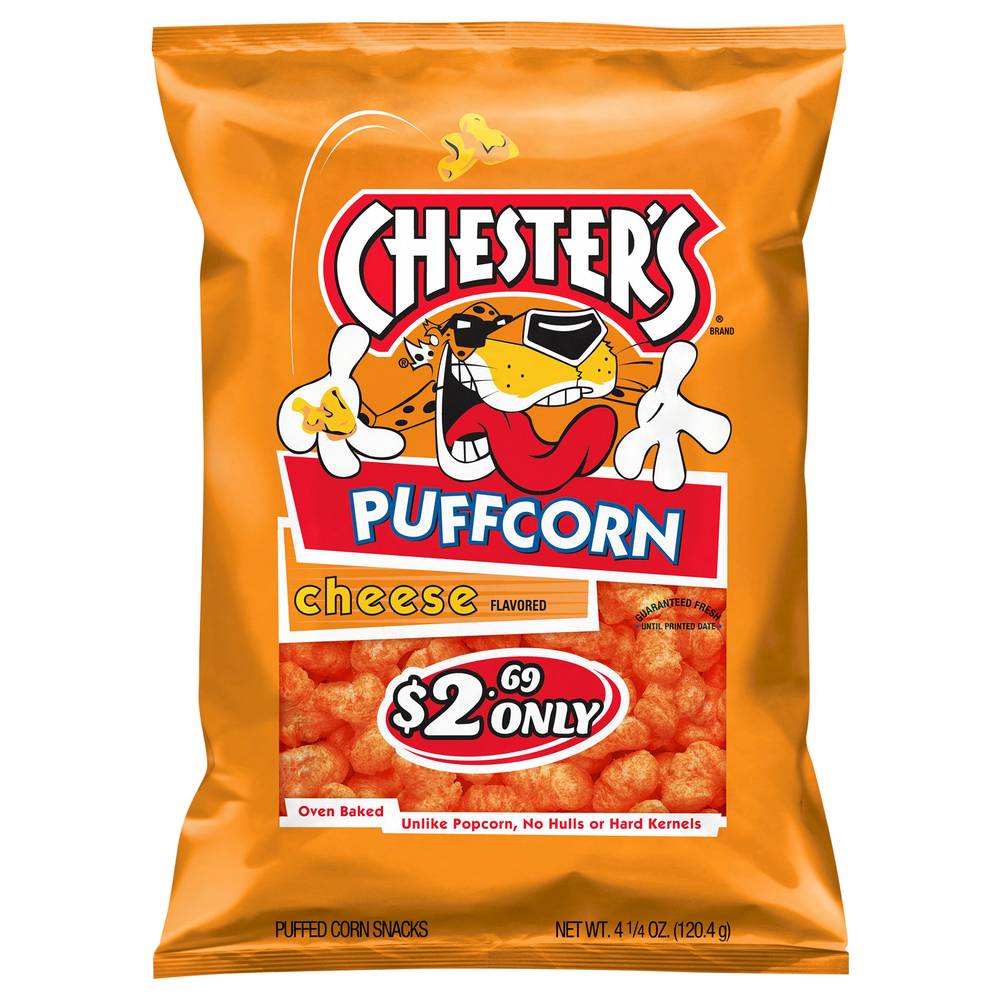 Chester's Puffed Corn Snacks, Cheese (4.25 oz)