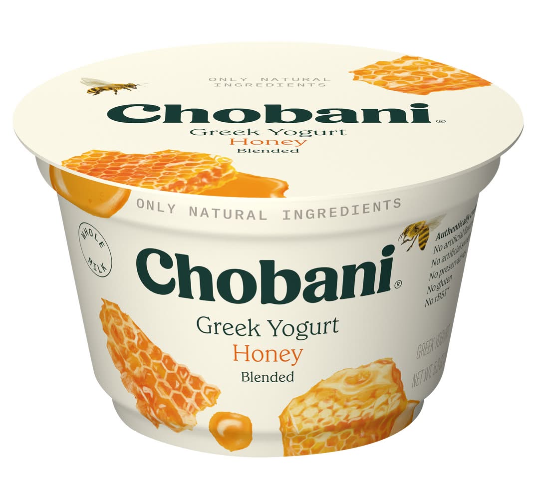 Chobani Greek Yogurt, Honey (5.3 oz)