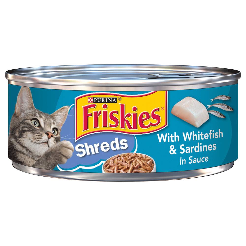 Friskies Shreds Wet Cat Food With Whitefish & Sardines in Sauce (5.5 oz)